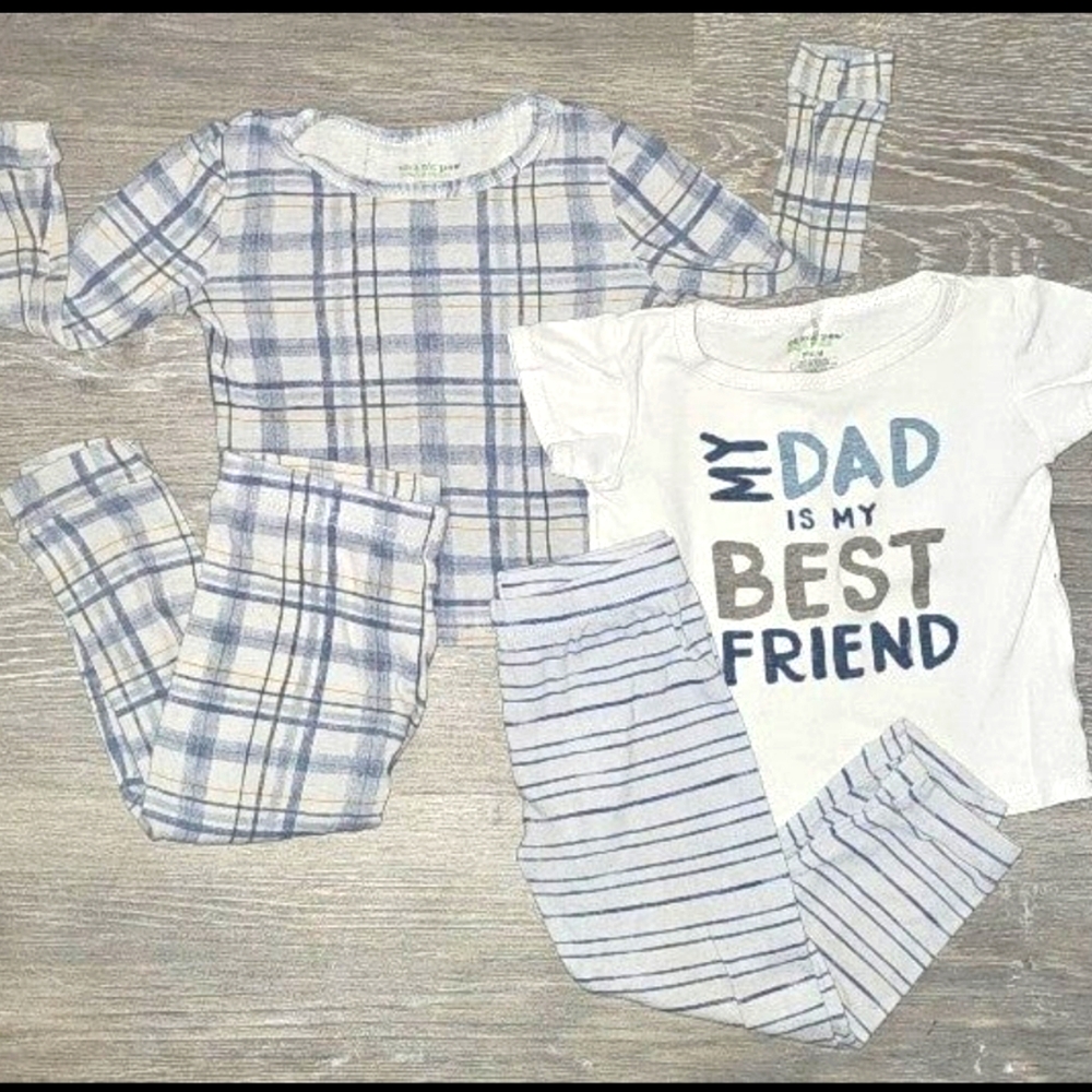 2 pairs of  boy pajamas